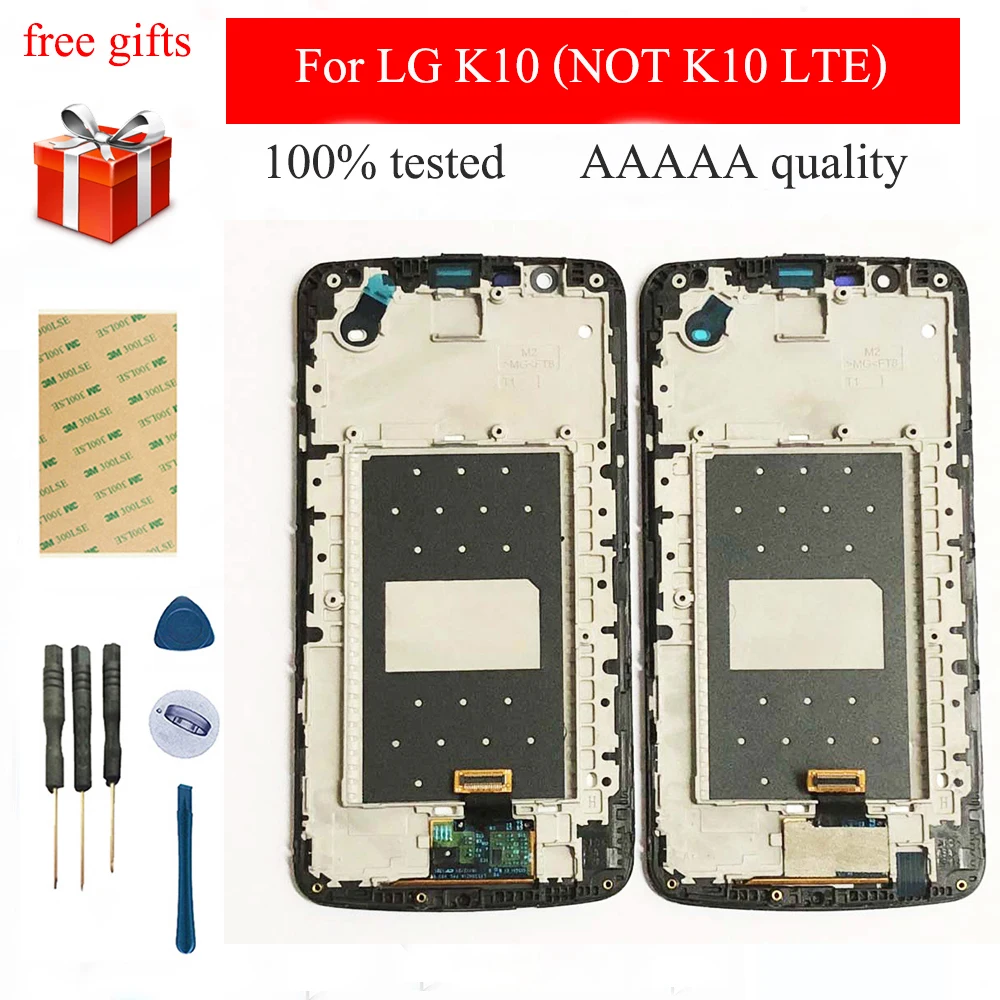 Для LG K10 (не LTE) K10TV K430TV K410TV сенсорный экран дигитайзер Сенсорная панель + ЖК дисплей