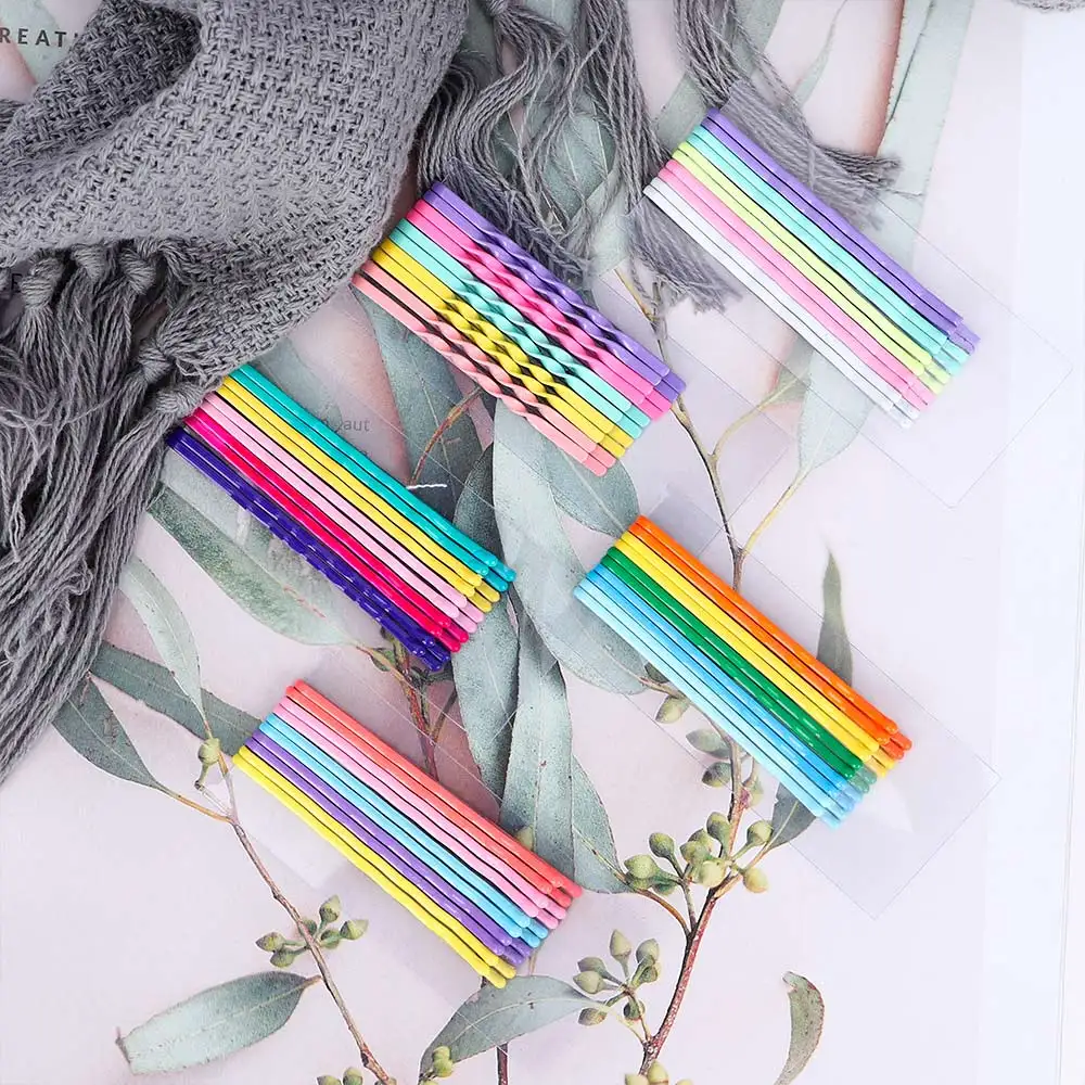 Модные заколки BB ярких цветов яркие разноцветные для волос девочек милые