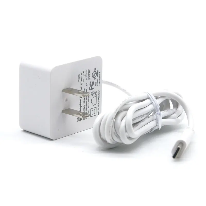 Официальная мощность Raspberry Pi 4 5 В 3 А 1 м 18 AWG разъем питания для Model B | Компьютеры и