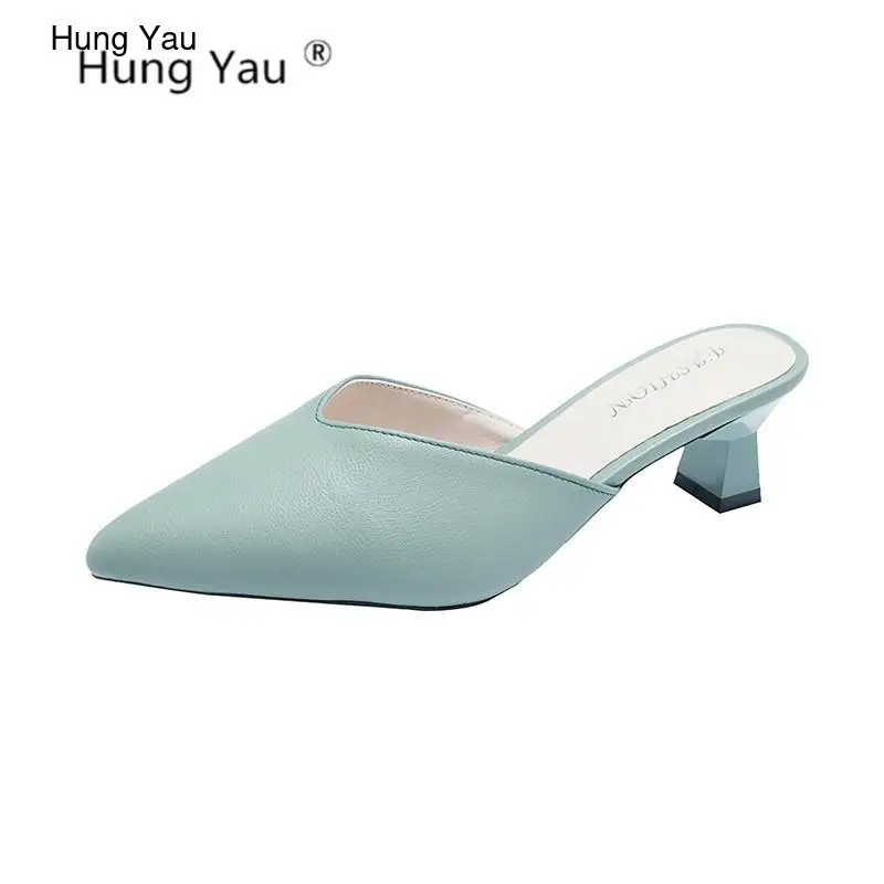 Туфли лодочки женские летняя модель искусственная кожа заостренный носок без