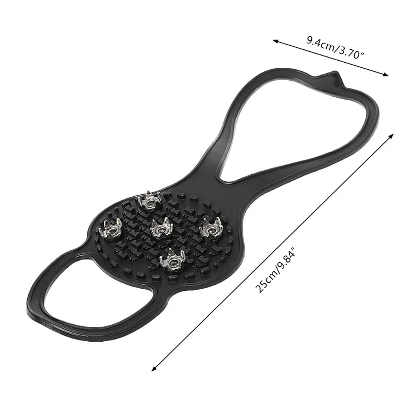 OOTDTY Нескользящие ледяные снежные Захваты зимние походные клеевые обувь Спайк |