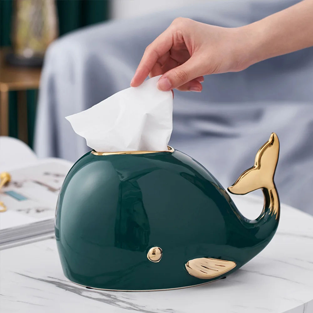 

Коробка из керамической ткани модели животных Декоративные Современные Коробки Гостиная домашний декор Портативный Кухня Ванная комната ...