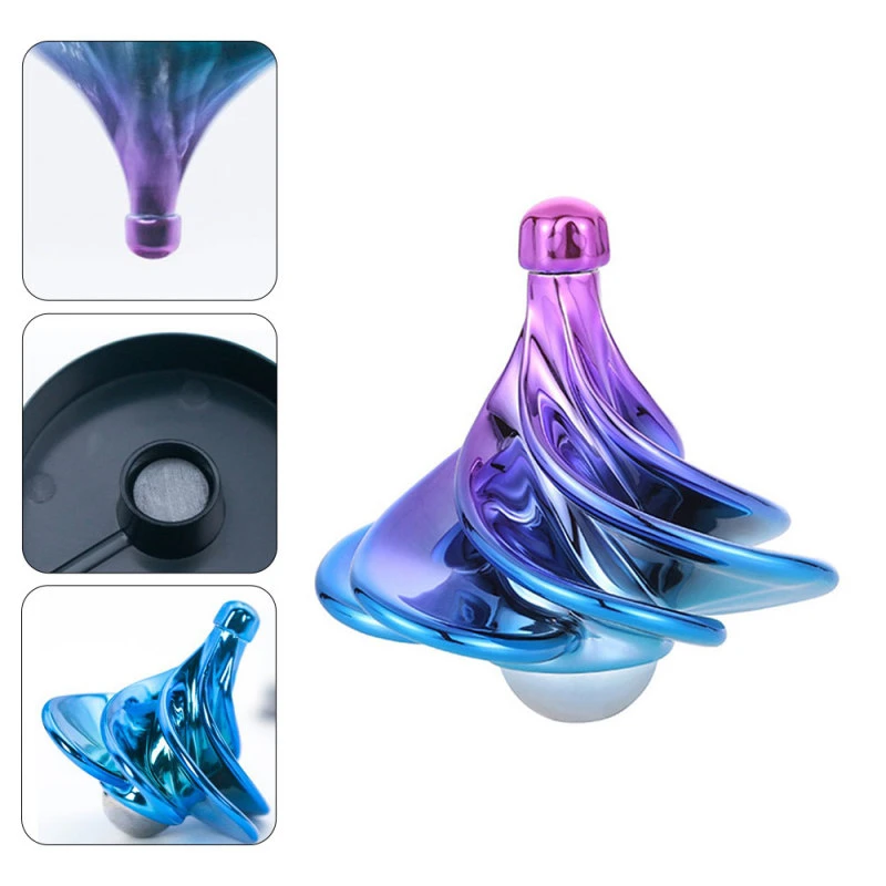 

Wind Pneumatic Gyro MagicInertial Fidget Spinner New Decompression Toys Christmas Decoration for Child Adult Kids Party Gifts