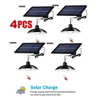 Светодиодная лампа на солнечной батарее, абажур в стиле ретро, подвесная люстра с питанием от солнечной батареи, люстра с высокой яркостью, водонепроницаемая, 3