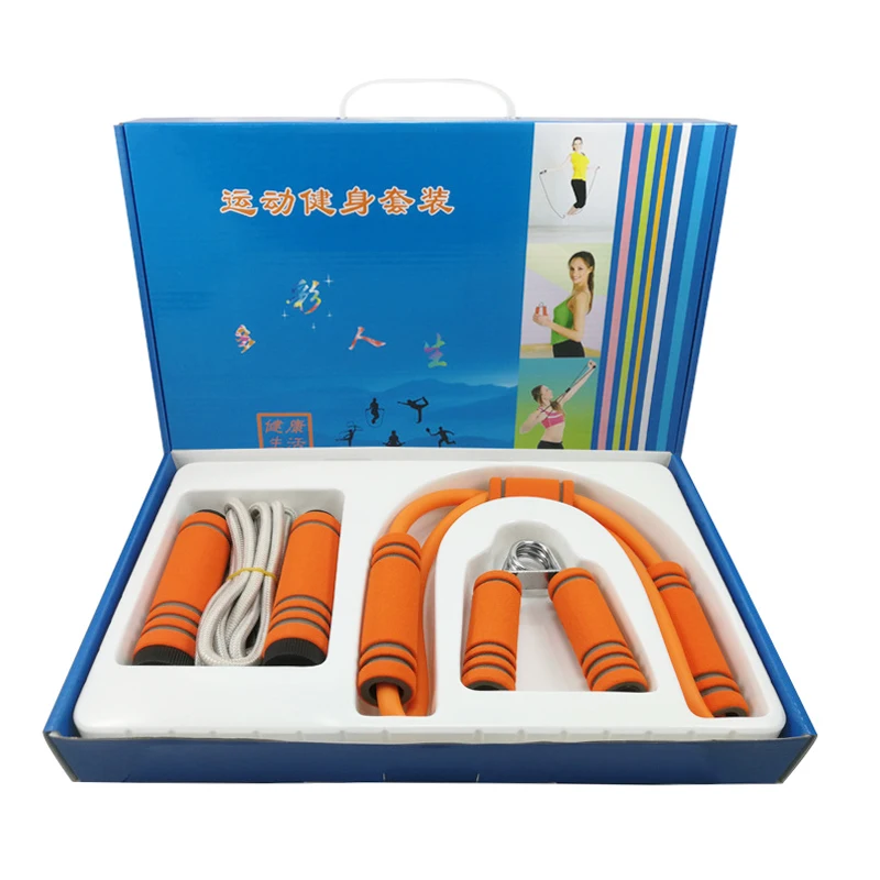 

Hand Grip Skipping Rope 8-shaped Resistance Bands Chest Expander Set Sports Equipment Home Fitness Kit