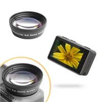 dji osmo action camera 15x zoom hd macro lens aluminum alloy transmittance lens sports filters 180 degree optical glass lens