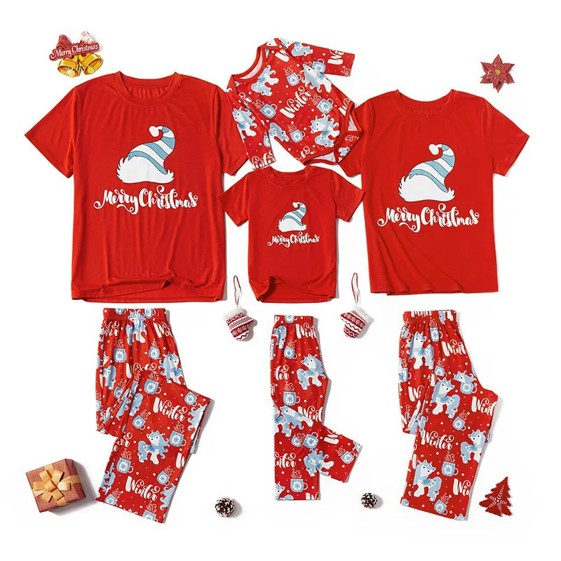 

Melario New Cotton Family Matching Christmas Pajamas New Year Mother Daughter Clothing Set Mom Daddy Baby Girl Boy Family Look