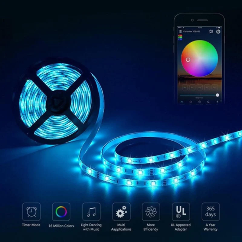 

Streamer Multi-color LED Light With RGB Light USB Power Supply For Display Decoration Ambient Light DIY Kit For Party Decoration