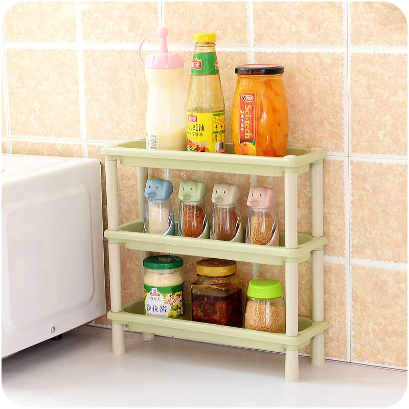 Household Storage Racks Kitchen Bathroom Multi-function Floor-standing Plastic Rack Finishing | Дом и сад