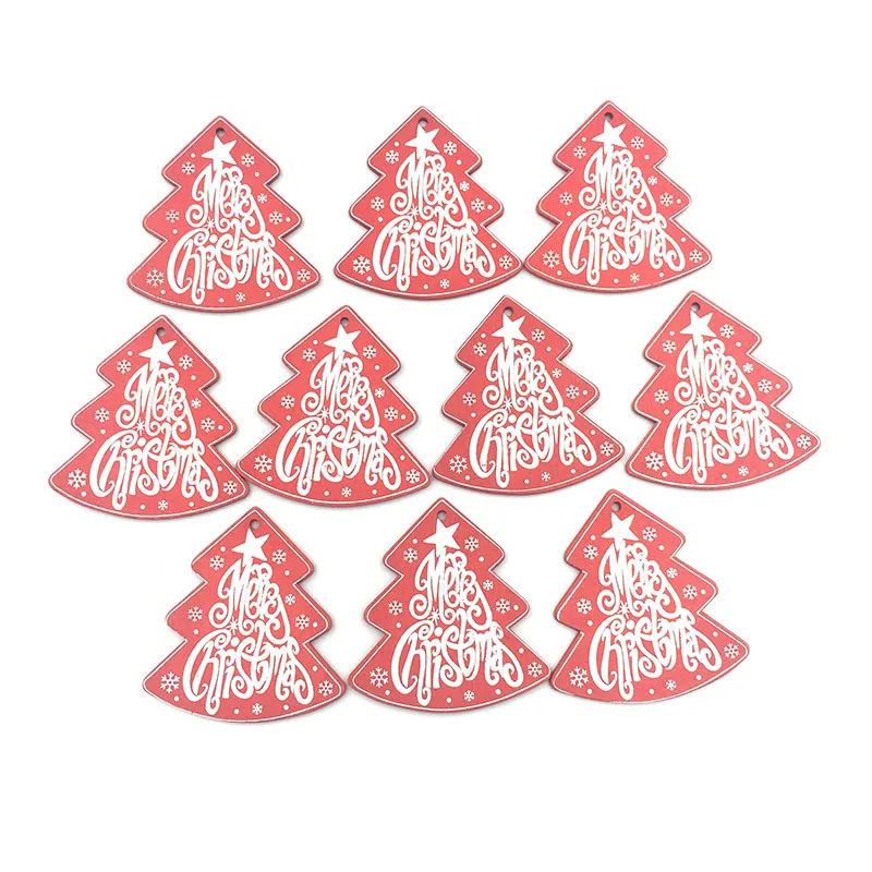 

10PCS Wooden Ornaments Unfinished Christmas DIY Ornaments Craft for Children Arts and Crafts Supplies