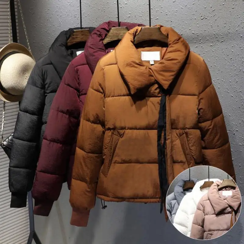 Модная женская повседневная короткая хлопковая куртка большого размера 2019 Новая