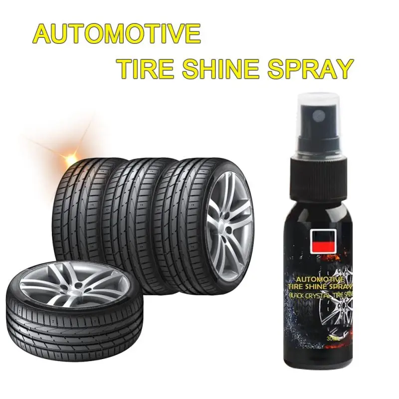 

30ml Car Tire Shine Spray Car Wheel Tire Cleaning Refurbishing Agent Car Paint Coating Polishing Spraying Cleaner Tyre Gloss NEW
