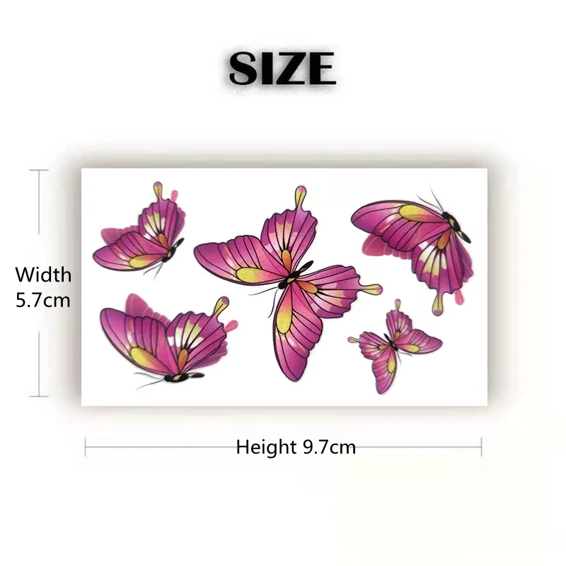 Temporary Sexy Tattoo Stickers, Small Fresh Cute Animal False Tattoos, Male And Female Arms, Legs And Ankles, Waterproof