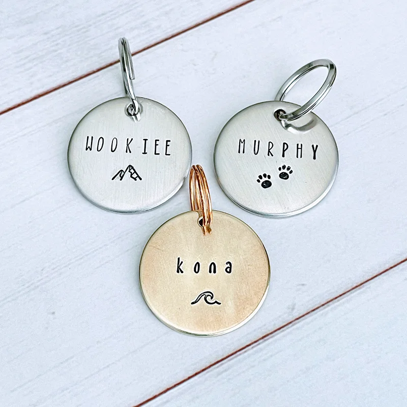 Персонализированные идентификационные бирки для собак и кошек с именем адресом