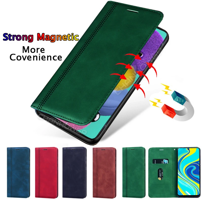 Magnetic Leather Flip Case For Xiaomi Redmi Note 9 9S 8T 8 7 6 K20 Pro Max 10X 8A 6A Mi 9T CC9 CC9E A3 A2 Lite Wallet Cover | Мобильные