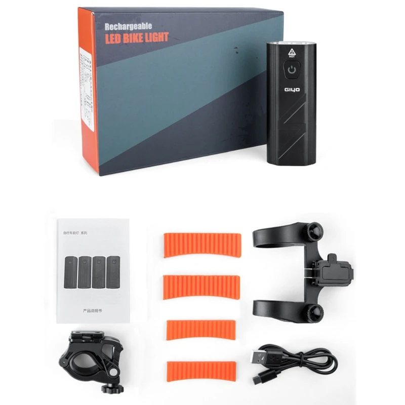 

Super Bright Bike Headlight Waterproof Night Riding Bicycle Outdoor Sports USB Rechargeable Cycling Lighting Device Bikes