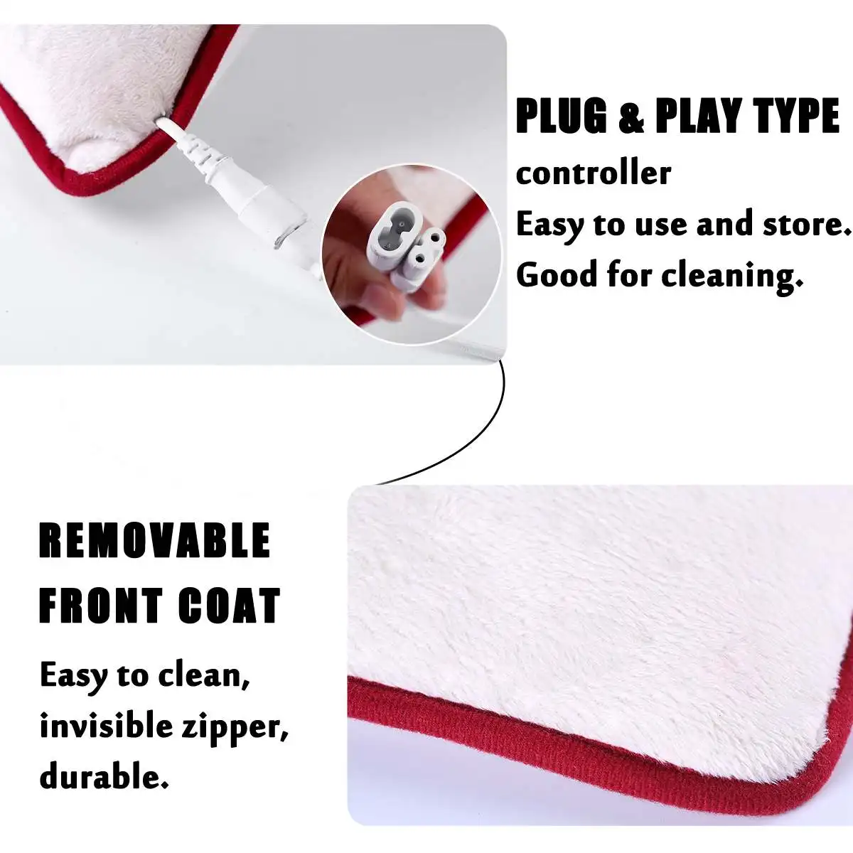 

5 Gear Adjustable 220V Electric Heating Pad Therapy Heating Cushion For Shoulder Neck Back Spine Leg Pain Relief Winter Warmer