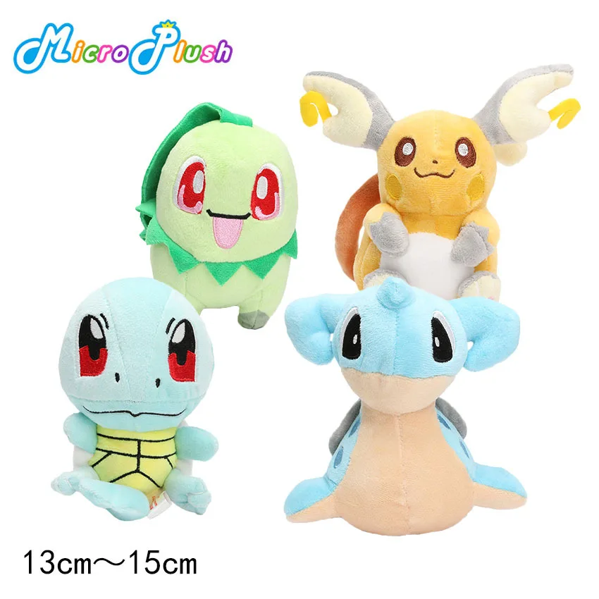 15 см милые карманные монстры плюшевые игрушки Lapras Chikorita belchle Raichu фигурки мягкий