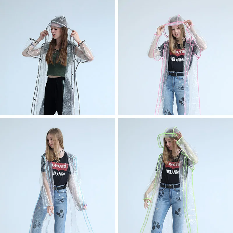 

Waterproof Cycling Jacket Adult Transparent Raincoat Men Women Students Rain Clothes Covers Outdoor Hiking Rain Coat Poncho