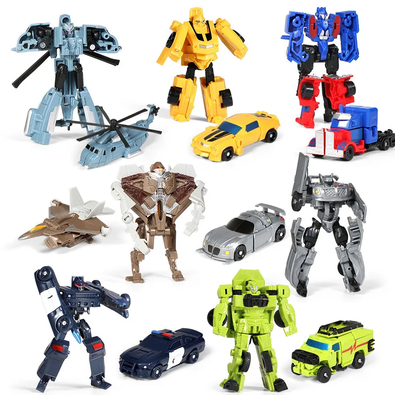 Mini transformation Cars Robot Toys Action Classic model Figure mini version deformation King Kong For Boys Children Gifts | Игрушки и