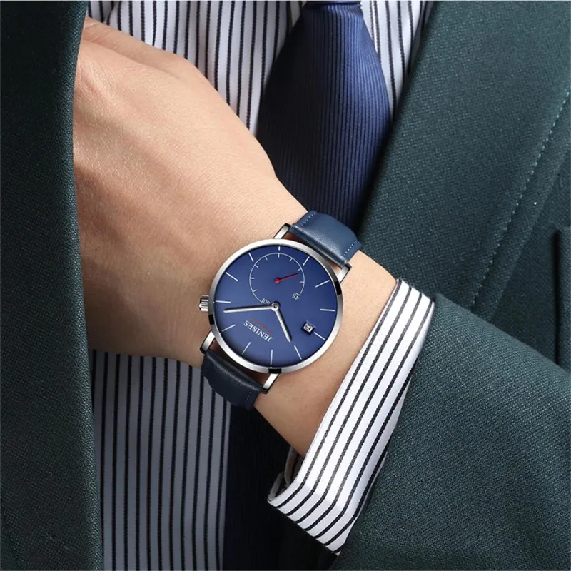 

Watches Men Classic Simple Quartz Men Watch Luxury Waterproof Wristwatch Mens Business Calendar Mesh Belt Male Watch Wrist Clock