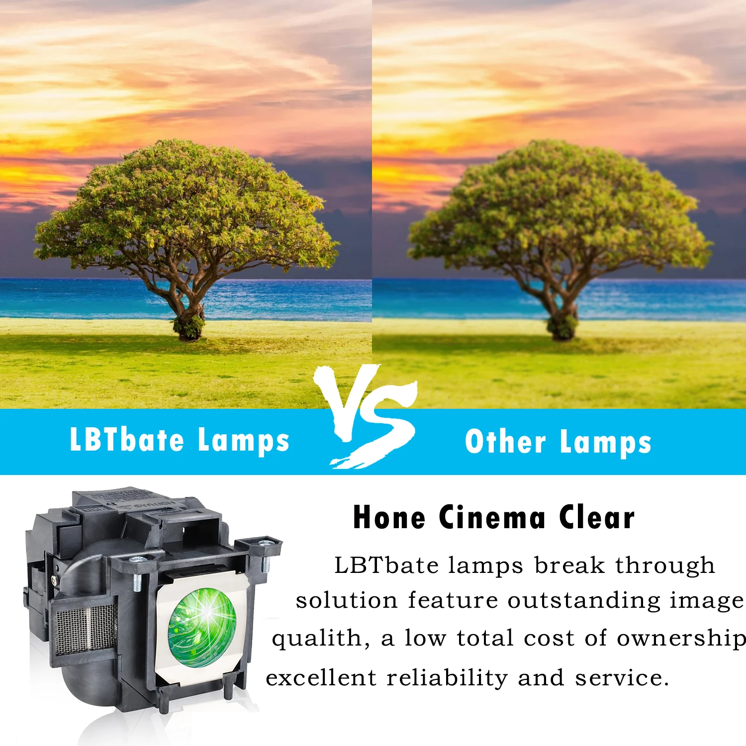 Конкурентная прожекторная лампа ELPLP78 V13H010L78 для EPSON EH-TW490 EH-TW5100 EH-TW5200 EH-TW570 EX3220 EX5220