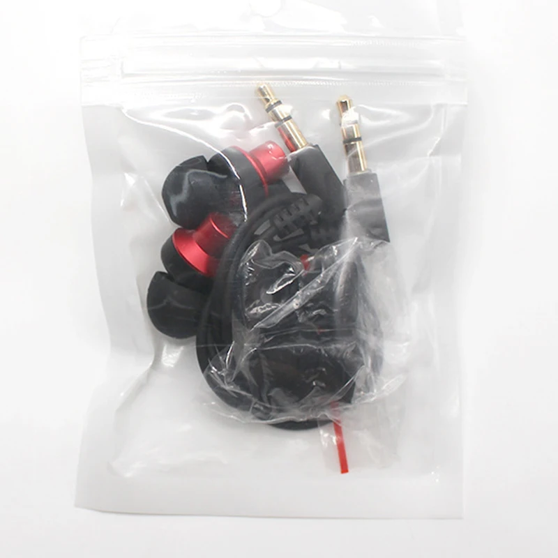 Наушники вкладыши с левый и правый разъединением стерео проводные наушники для