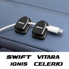 4 шт. мини клейкие крючки для Suzuki Jimny Swift Grand Vitara Ignis Alto Baleno SX4 Samurai S-Cross Celerio Ertiga автомобильные аксессуары