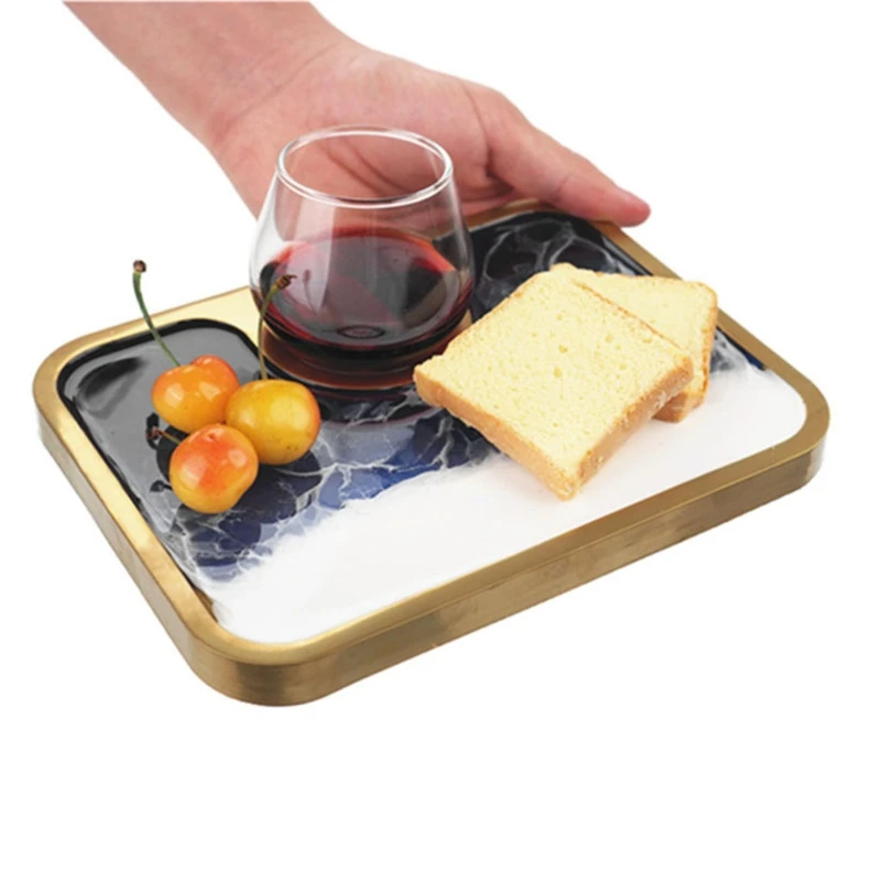 

Breakfast Tray Epoxy Resin Mold Cup Mat Mug Pad Silicone Mould DIY Crafts Tools