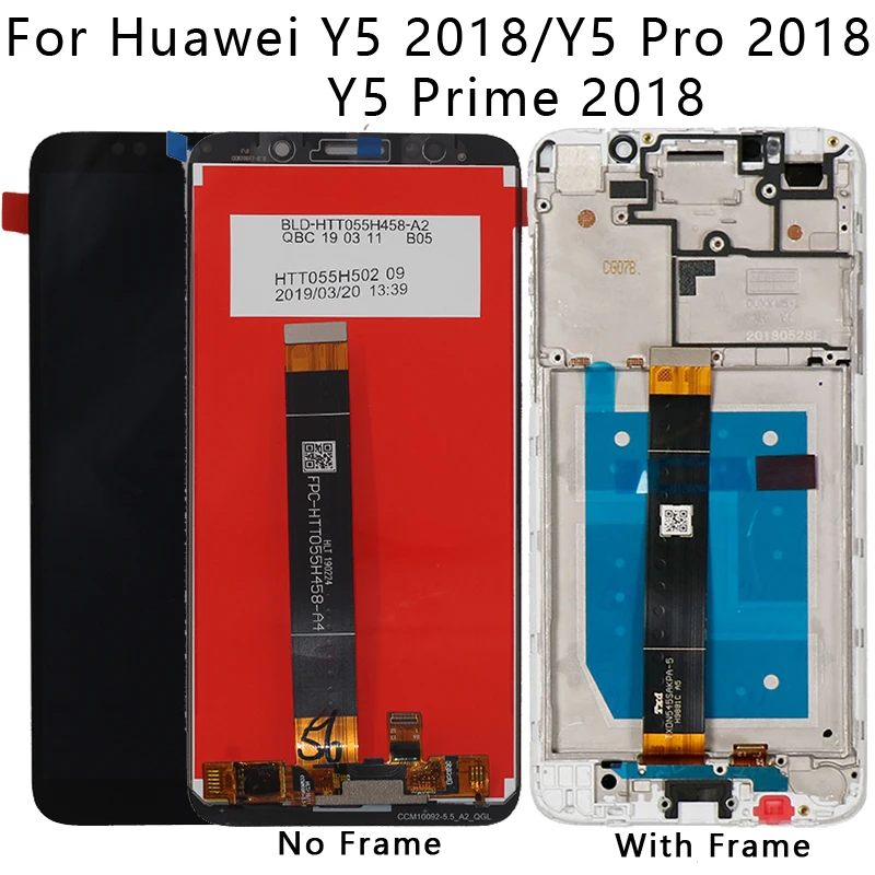 2018 Новый 5 45 дюймовый ЖК дисплей для huawei Y5 prime кодирующий преобразователь