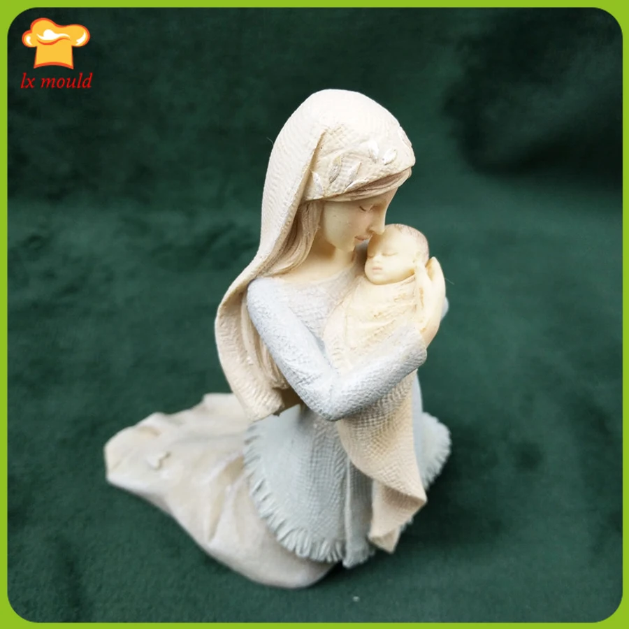 Силиконовая форма LXYY для новорожденных и мам штукатурная смола | Дом сад