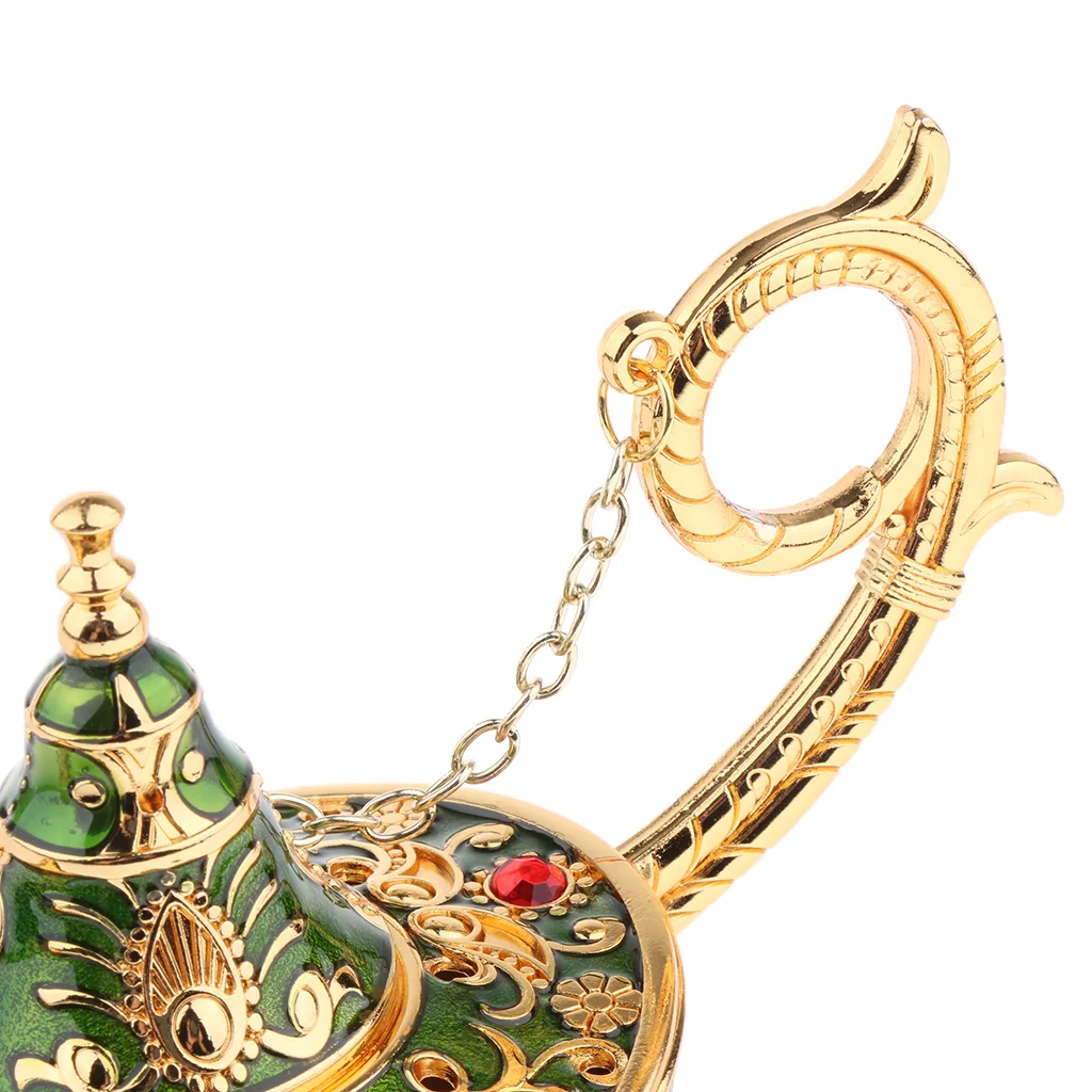 

Genie Lamp Vintage Retro Toy Home Decoration Ornaments Gift Green Green