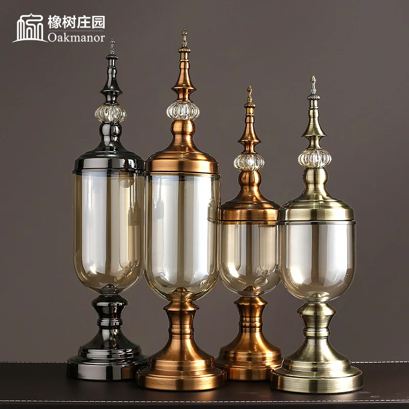 Европейские стеклянные бутылки Креативные украшения для дома современные