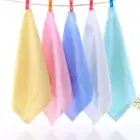 3 шт.лот горячая распродажа Оптовая Продажа бамбуковое волокно целлюлоза однотонное детское квадратное полотенце 25*25 см бытовые впитывающие влажные салфетки