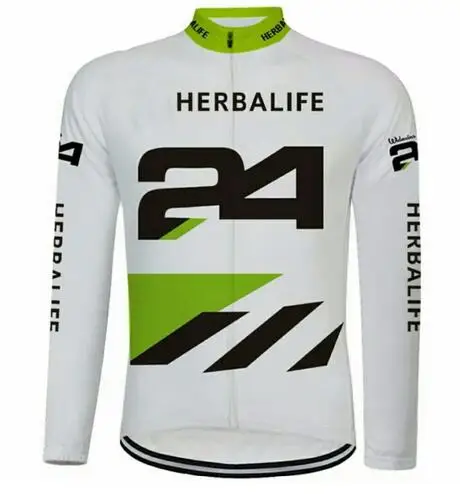 HERBALIFE 24 вело Джерси горный велосипед с длинным рукавом спортивная одежда полная