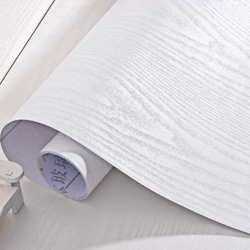 Черная мебель водонепроницаемые настенные наклейки дерево зерно ПВХ