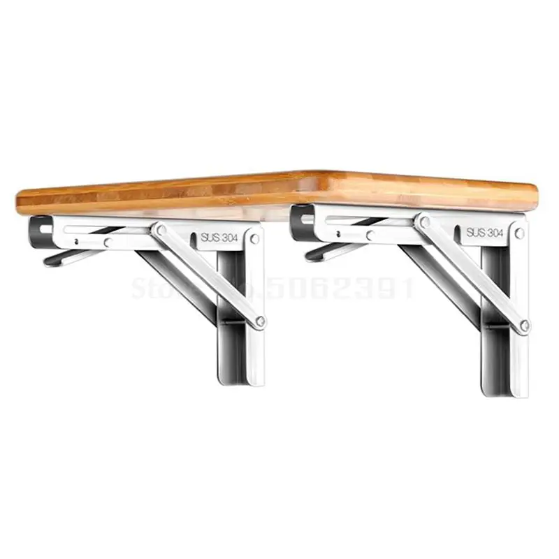 Складной треугольный кронштейн из нержавеющей стали 304 для настенного монтажа на