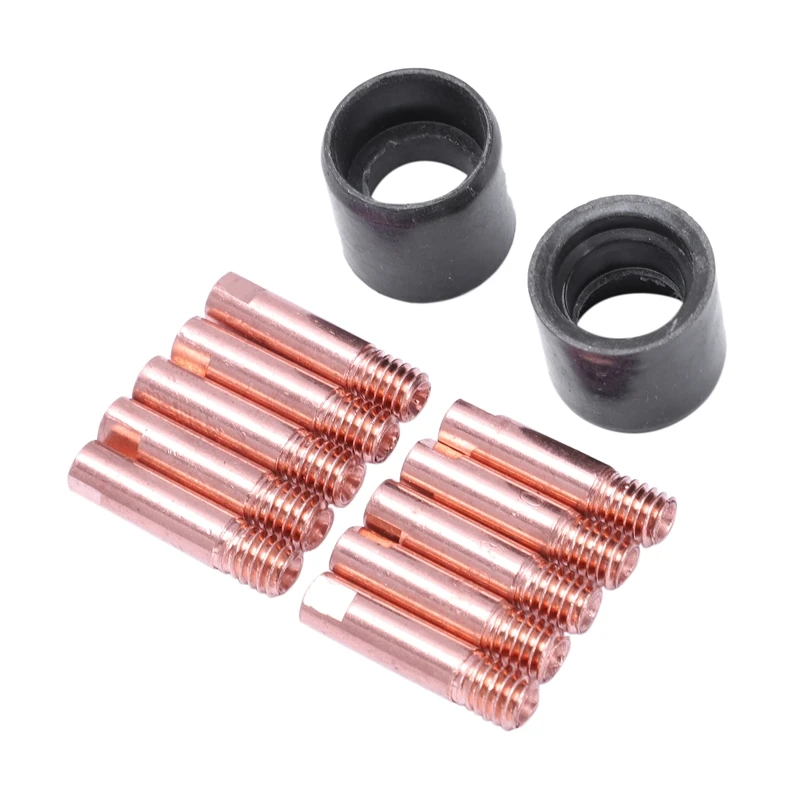 24Pcs 15Ak Binzel Torch/Gun Consumables Electrode And Shield Cups Link Rod Tips Goose Neck Bend For Mig Welding Machine | Инструменты
