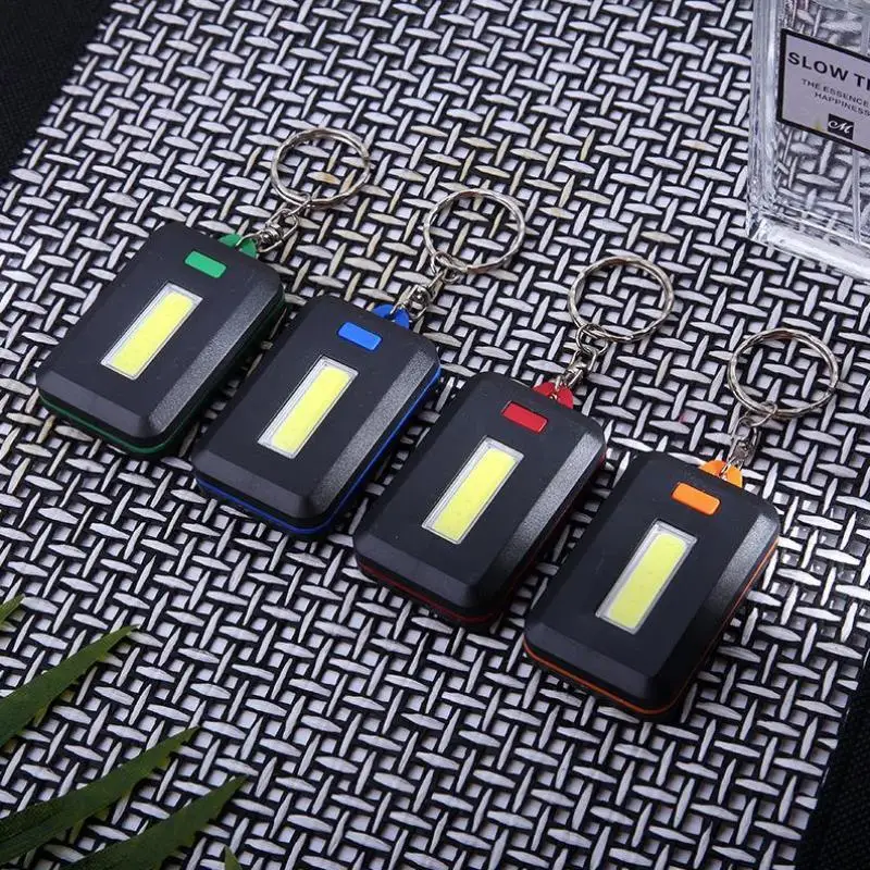 

Mini Portable COB LED Flashlight Keychain Torch Emergency Camping Flash Light Mode Lamp Pocket Lantern Outdoor Tools