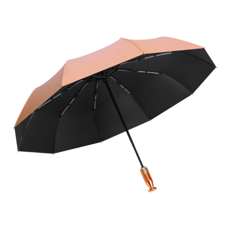 

Зонт ветрозащитный с титановым покрытием для мужчин и женщин, мощный роскошный большой автоматический зонтик 10 к с защитой от дождя