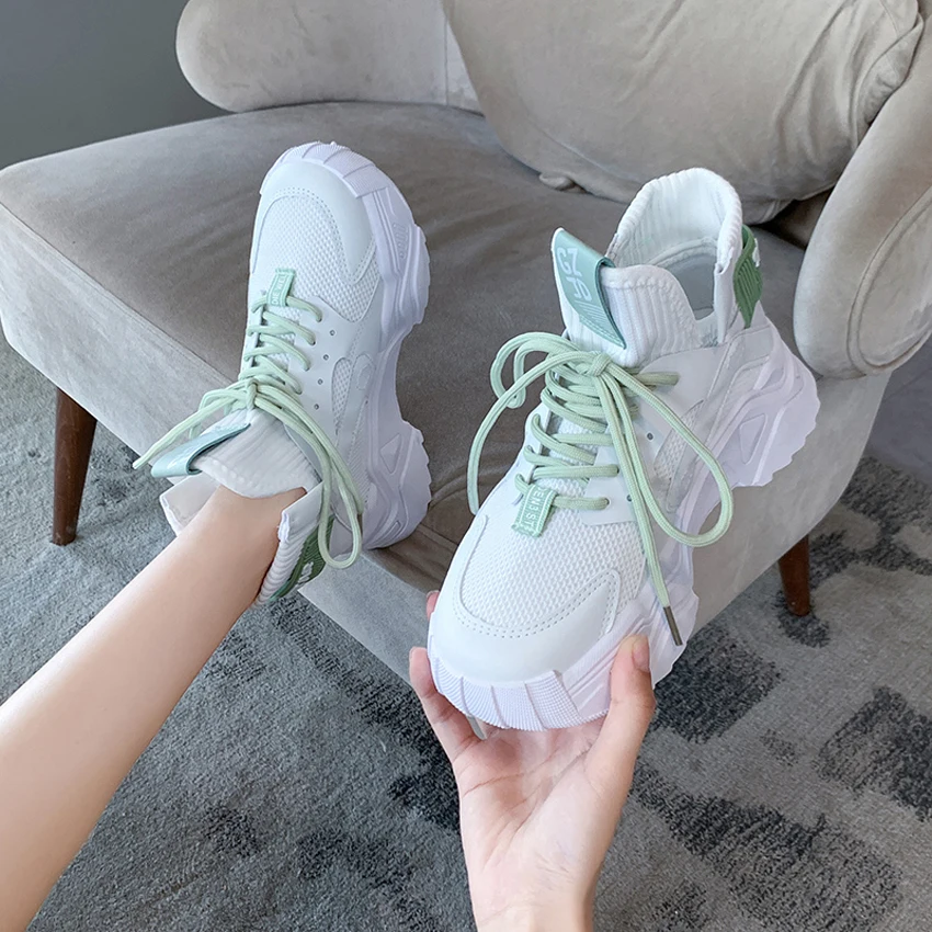 BIMUDUIYU осень кеды Женская обувь белого цвета Светильник на каждый день Обувь для