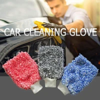 soft glove maximum mitt high density auto wash cloth microfiber sponge plush glove cleaning absorbancy towel car ultra supe f9u6