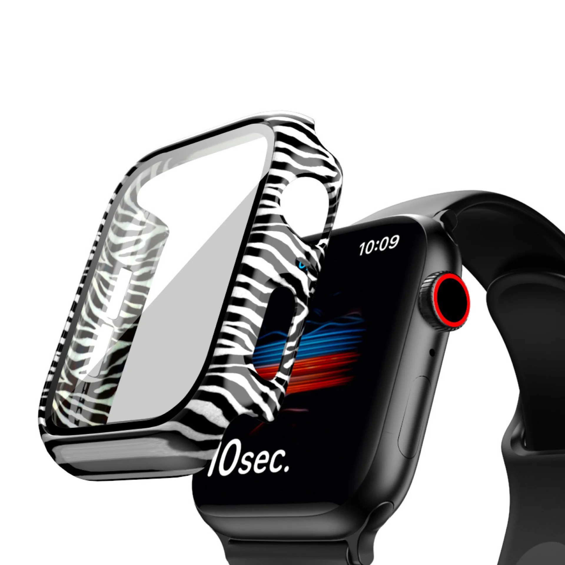 

Ultra-Thin Hard Leopard Protective Case for Apple Watch 44mm 40mm 42mm 38mm Full Cover Screen Protector iWatch Series SE 6 5 4 3