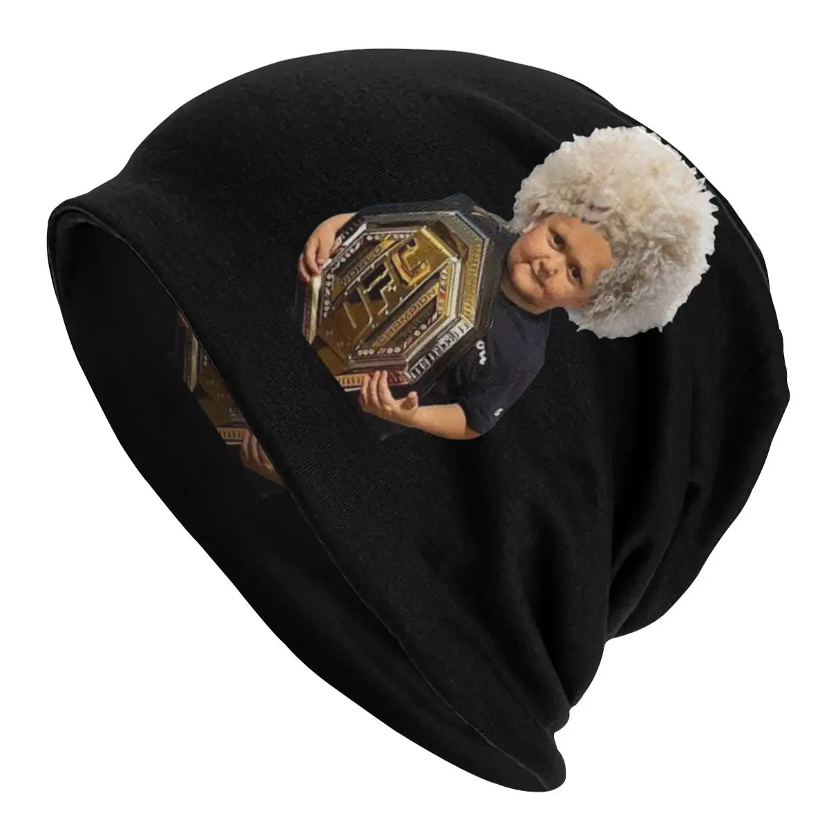 

Hasbulla Magomedov Mini Khabib Bonnet Hats Street Skullies Beanies Hat for Men Women Knitted Hat Warm Thermal Elastic Unisex Cap