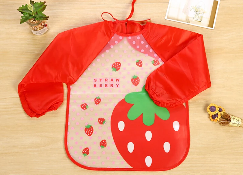 Милые детские нагрудники с мультяшными животными водонепроницаемый красочный