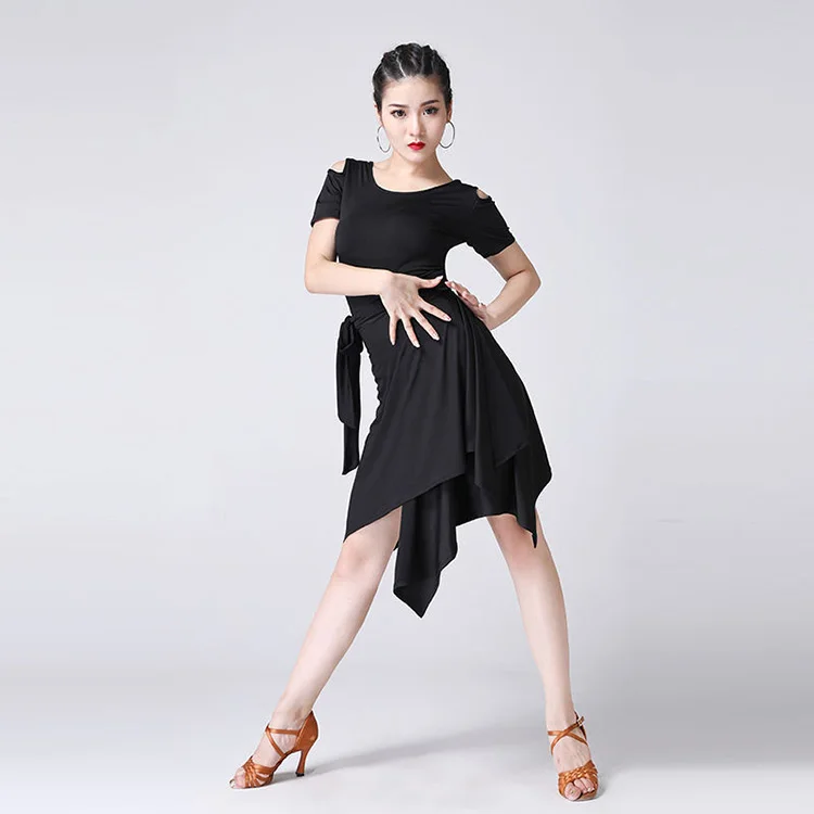 Юбка женская для танцев латинских модная одежда бальных ча-ча Танго сальсы самбы