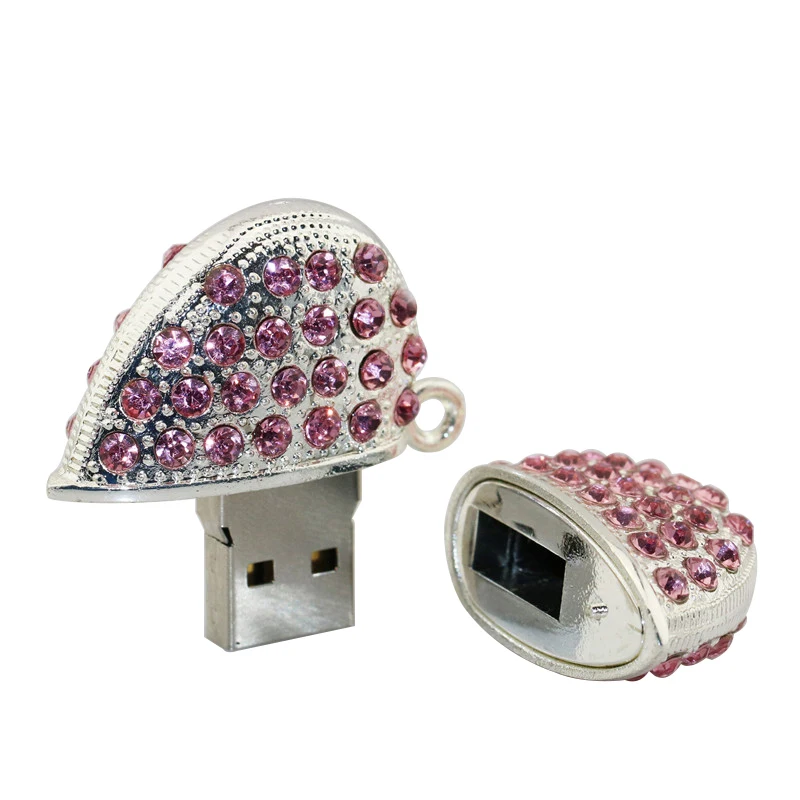 Алмазное сердце с USB входом, флеш-накопитель, флешка 128 ГБ, USB флешка, флешка, USB флешка, 2,0, Кристальное сердце, 4 ГБ, 8 ГБ, 16 ГБ, USB накопитель