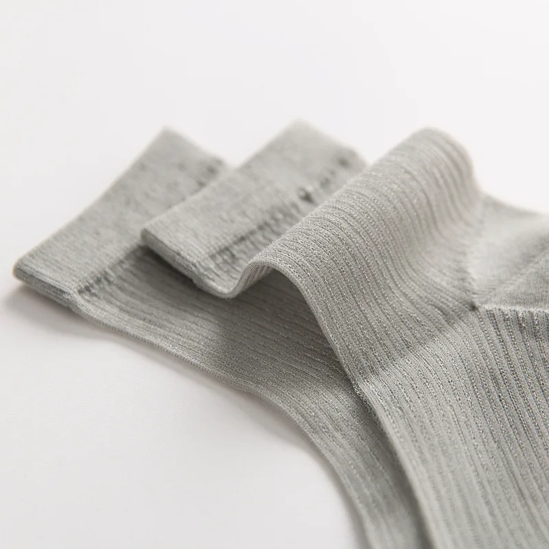 

Woman Socks Fashion Ultra-thin Transparent Crystal Silk Socks Casual Striped Harajuku Retro Summer Mesh Thin Socks