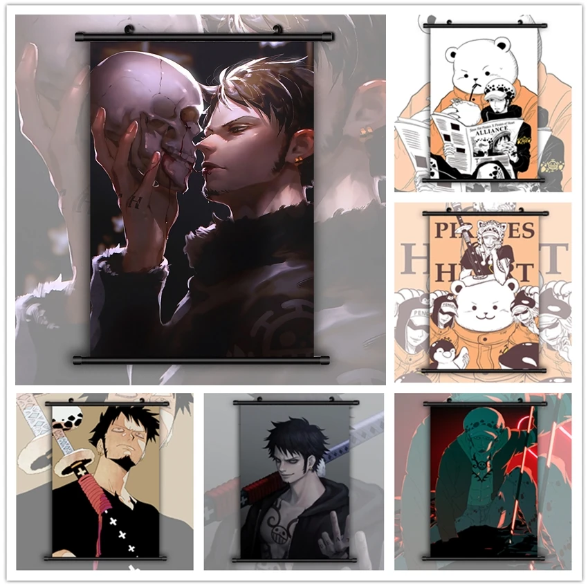 

One Piece Trafalgar Law Heart Pirates HD Print Wall Poster Scroll