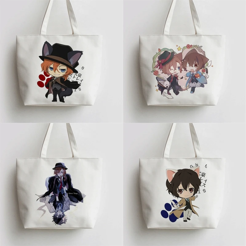 Холщовая Сумка на плечо с принтом бродячие псы 1 шт.| |